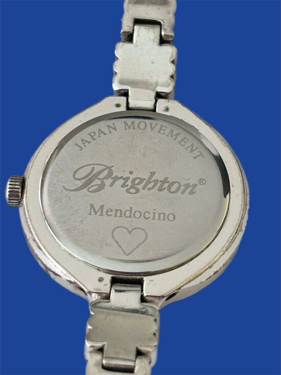 Brighton Mendocino Silver Tone Watch Inner Circumference 6.5” New Battery.